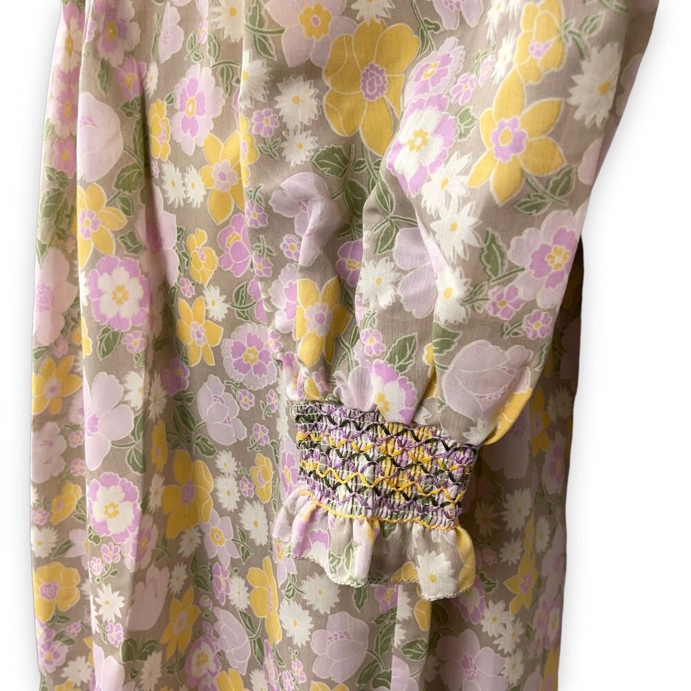 Marcel Fenez by Roland Klein Authentic Vintage 1970s Prairie Maxi Hostess Dress - Picture 11 of 14